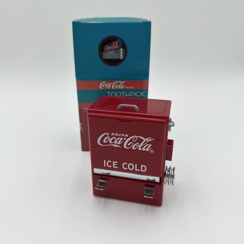 Vintage 1995 Coca Cola Red Cooler Toothpick Dispenser The Diner Collecton NEW